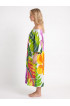 Hand Painted Rayon Off Shoulder Dress